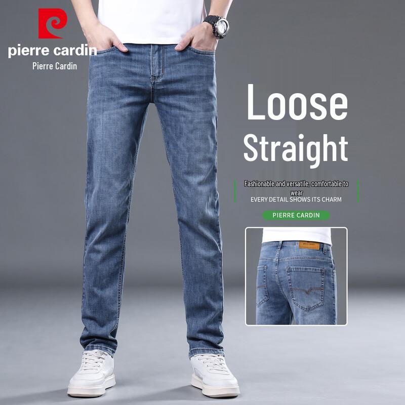 Pierre Cardin Jeans Uomo Dritti Slim Elasticizzati