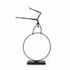 Iron Circle Figure Minimalist Abstract Person Sculpture Modern Nordic Metal