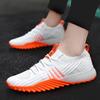 Spring And Autumn Comfortable Breathable Flying Weaving Running Shoes Low-Top Elastic Mesh Couple Casual Sports Shoes Lightweigh