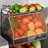 Obstkorb-Aufbewahrungsregal, große Kapazität, starke Tragfähigkeit, verdickter, hohler, stapelbarer Obst- und Gemüsekorb, Arbeitsplatten-Organizer
