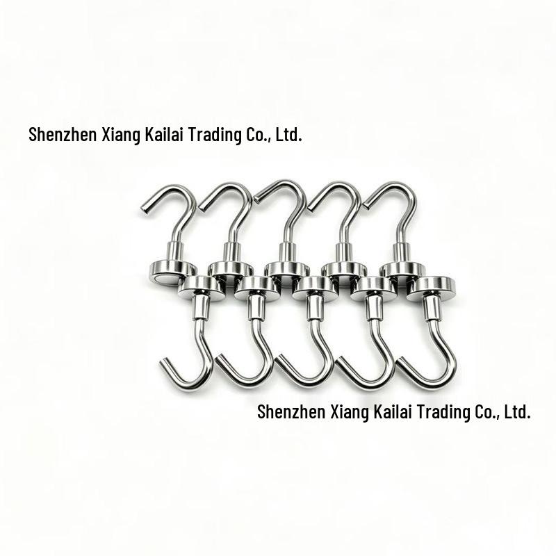 Neodymium Iron Boron Magnetic Hook for Kitchen, Refrigerator, and Door Storage