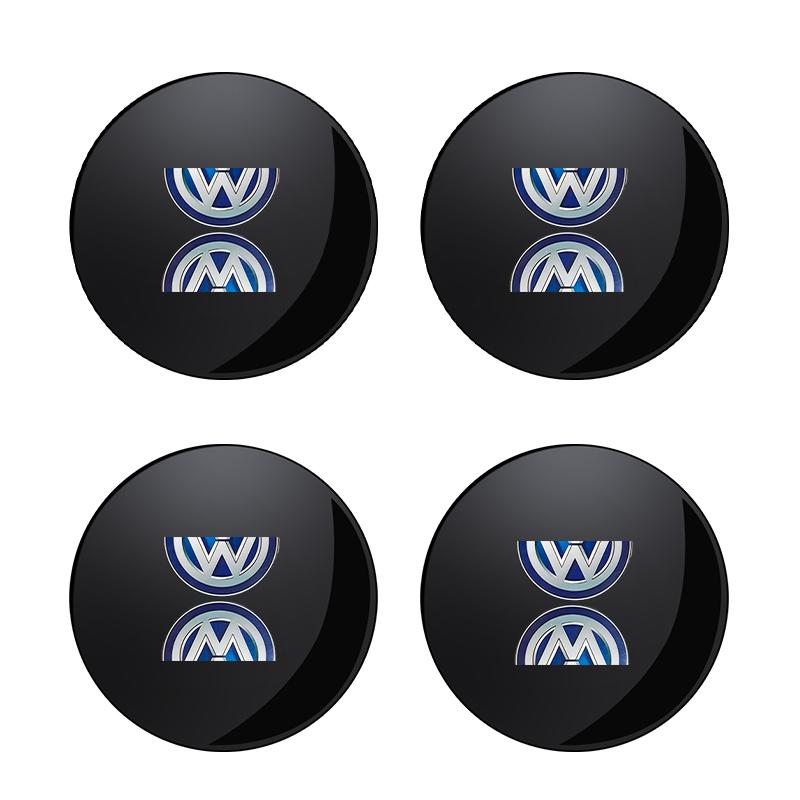 

56/60MM Car Wheel Center Hub Caps sticker Tire Rim Covers Accessories For Volkswagen Passat Polo Golf Beetle Caddy Up Eos Tiguan