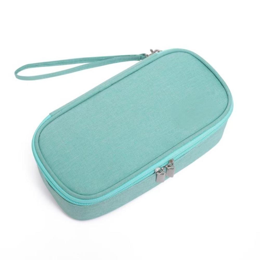 Thermal Insulated Insulin Cooling Bag Waterproof Thermal Pill Protector Carry-on Protector зелёный
