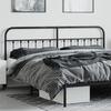 VidaXL Tête de lit métal noir 193 cm 352615