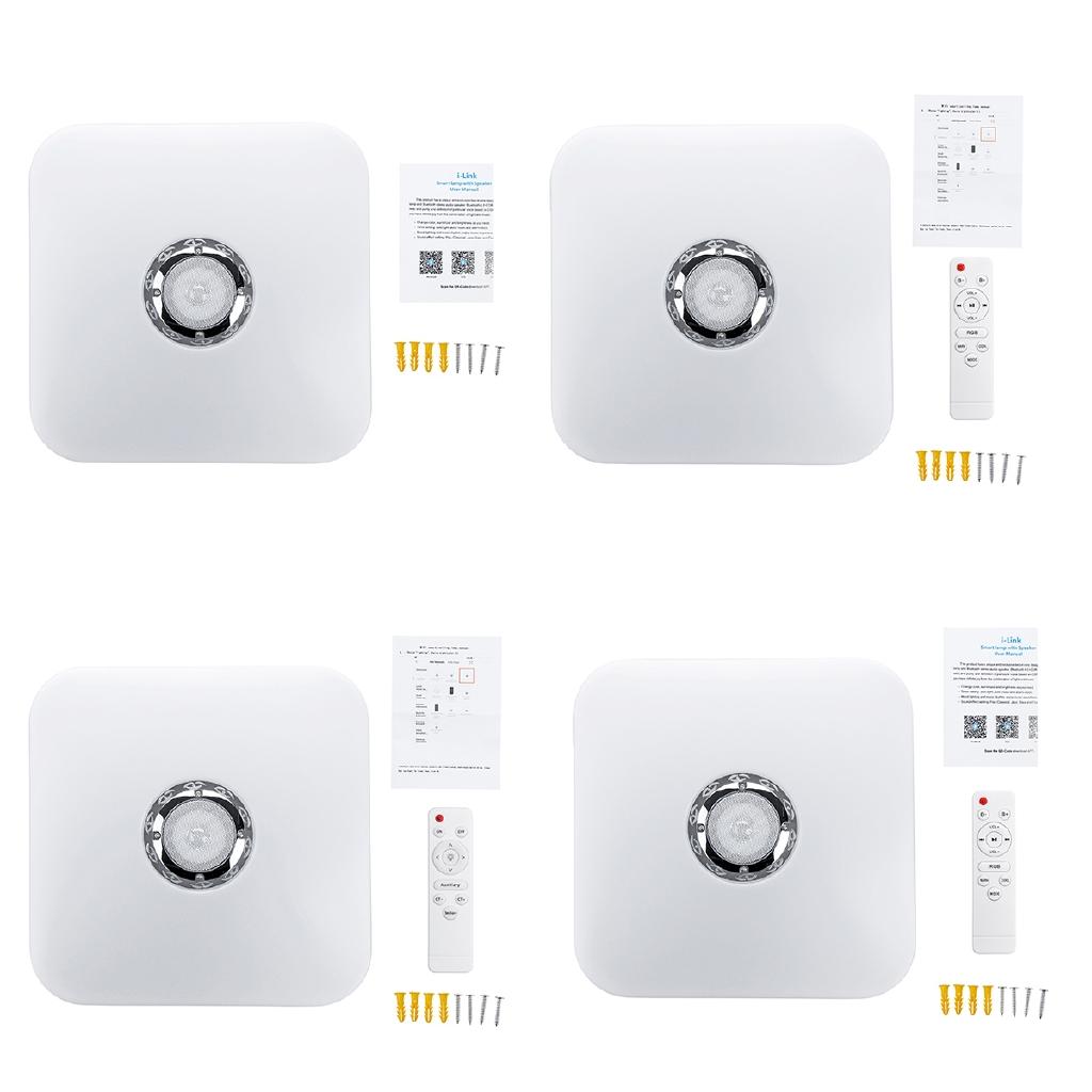 Modern Wifi APP Remote Control Music Light 36W 72W With bluetooth Speaker Square Smart Ceiling Lamp RGB Music Led Ceiling Light
