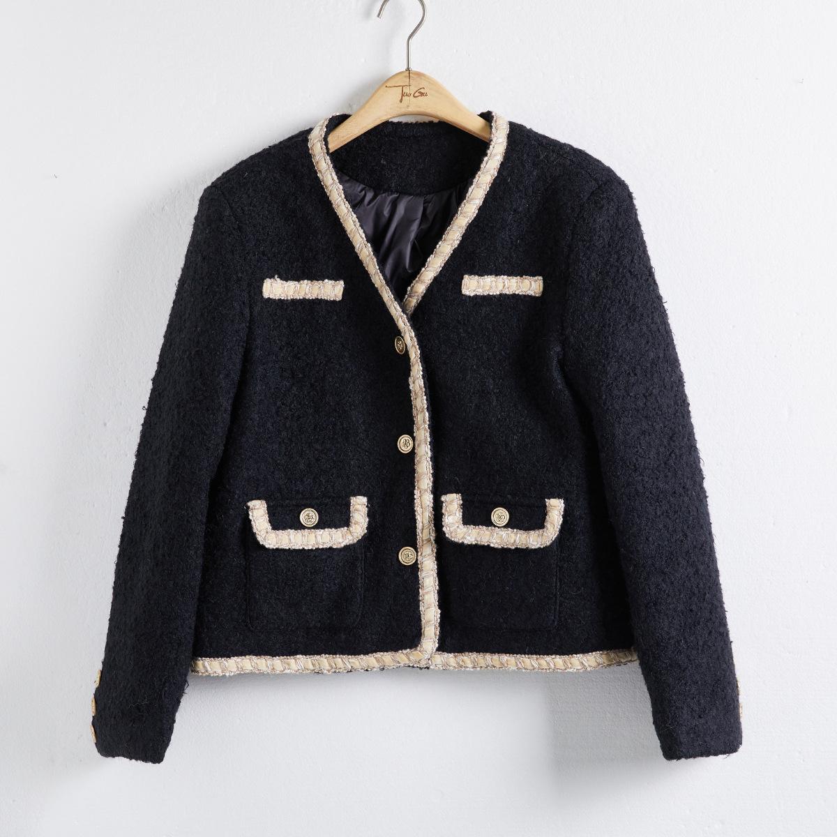 

Женский пуховик Laneige Apparel 2024 Зима Французский стиль Пух белой утки Small чёрный