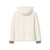 FILA Heritage Fashion Classic Simple Trendy Comfortable Versatile Casual Knit Hoodie Women hoodies Fog-Lotus-White F11W548201FIV