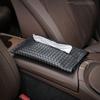 1 Stück PU Leder Auto Taschentuchbox Halter Auto Sitzlehne Hängende Aufbewahrung Mittelkonsole Taschentuch Organizer Tasche Innenraumzubehör
