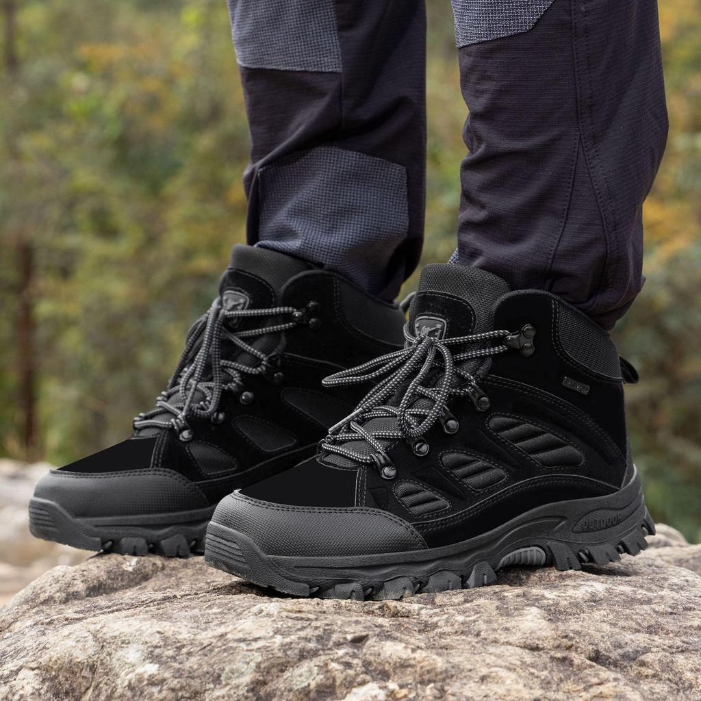 Unisex Anti-Slip Mid-Top Hiking Shoes for Climbing & Off-Roading - Ideal for Autumn & Winter