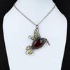 Red Fire Labradorite Pendant Copper Wire Wrapped Pendant Bird Jewelry Gemstone Handmade Pendant Unique Copper Design Jewelry Engagement Gift