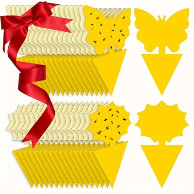 Sticky Traps for Indoor & Outdoor Pest Control - Ideal for Fruit Flies, Mosquitoes, Gnats | Pet & Youngsters Safe | 10/20/30pcs