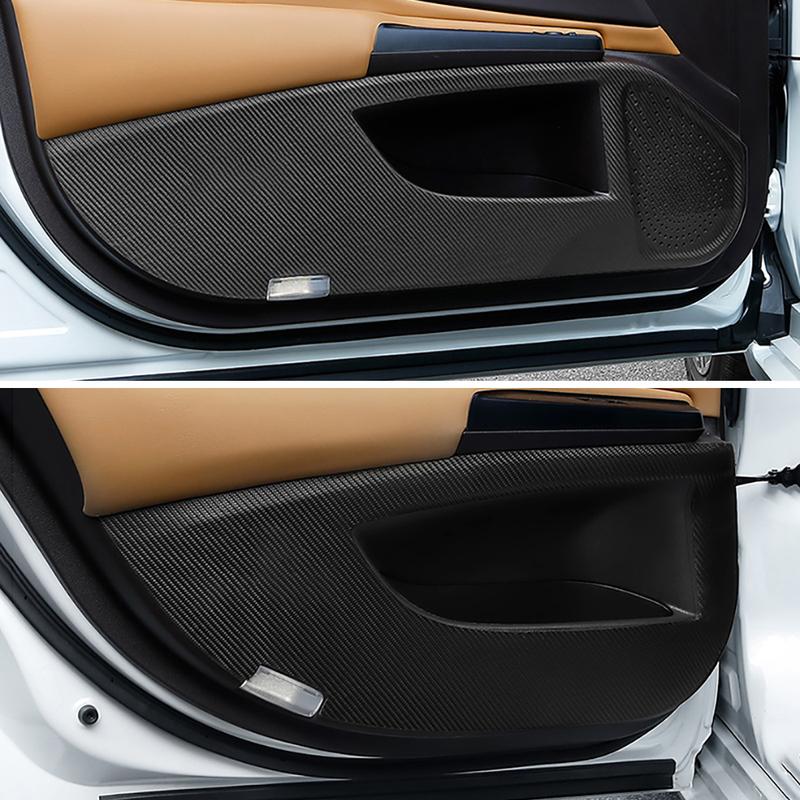 Car Inner Door Protective Film Sticker Carbon Fiber Anti-kick Pad Decoration Auto Interior Accessories For Lexus ES200 260 300h