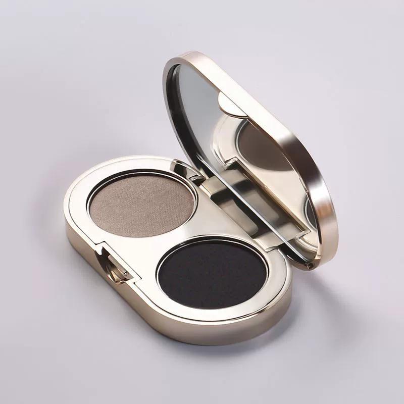 Two-Color Eyebrow Powder/Eyebrow Gel, Long-Lasting, Waterproof, Sweat-Proof, Not Easy to Smudge or Fade, Beginner-Friendly Eyebrow Dye Gel with Brush