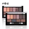 Palette ombretti dieci colori perlescente opaca finissimo shimmer toni della terra per principianti quotidiana nude palette trucco