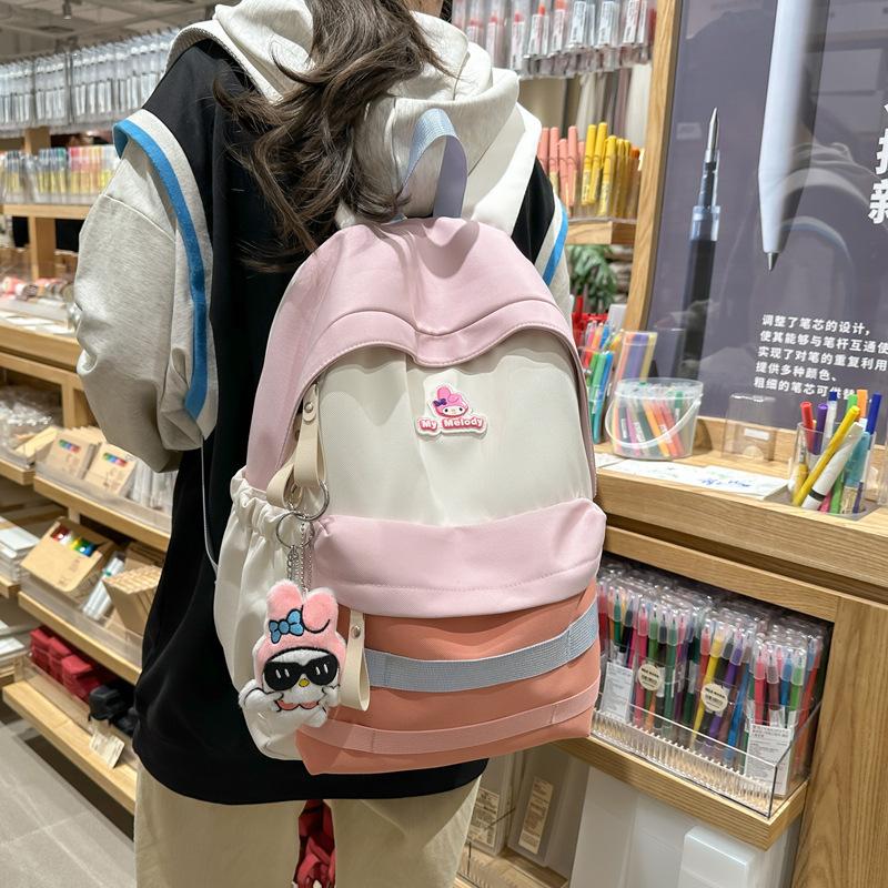 Female Junior High School Students New Large Capacity Elementary School Students Backpack Travel Backpack Girl Small School Bag