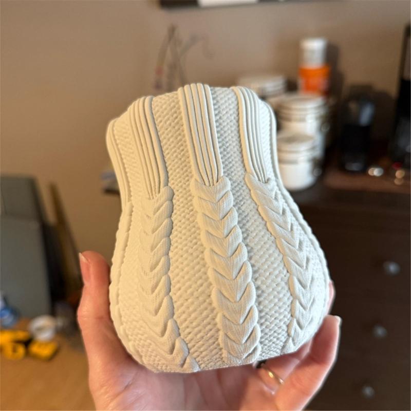 Silicones Dried Flower Vase Mold with Cable Knit Pattern Creative Art Project Tool For Tabletop Displays And Crafts