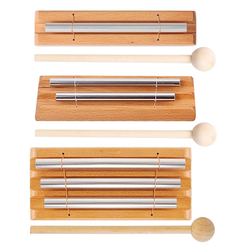 Meditation Chime Trios, 3 Tone Solos Percussion Instrument Meditation Bells Chime Hand Chime for Prayer, Yoga, Classroom