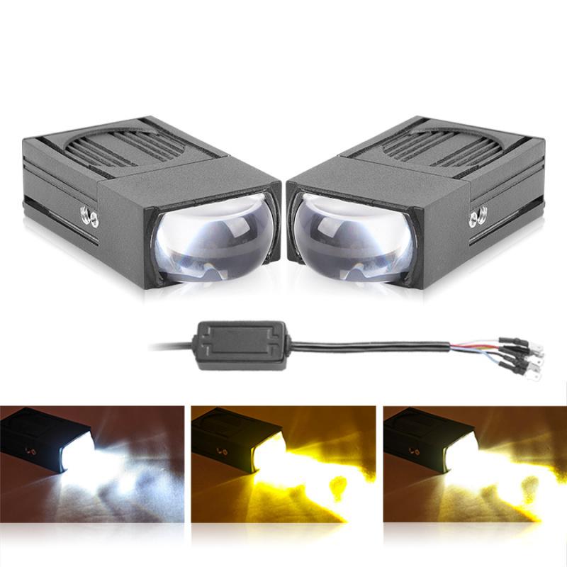 2.5-inch Bi-Led Projector Car Grille Light Spotlight 9-60V Motorcycle Axiliary Dual Beam Running Light Off-road Work Fog Lamp