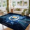 Manchester City Design Kristall-Samt-Teppich Weiche Dekorationsmatte für Schlafzimmer Eingang