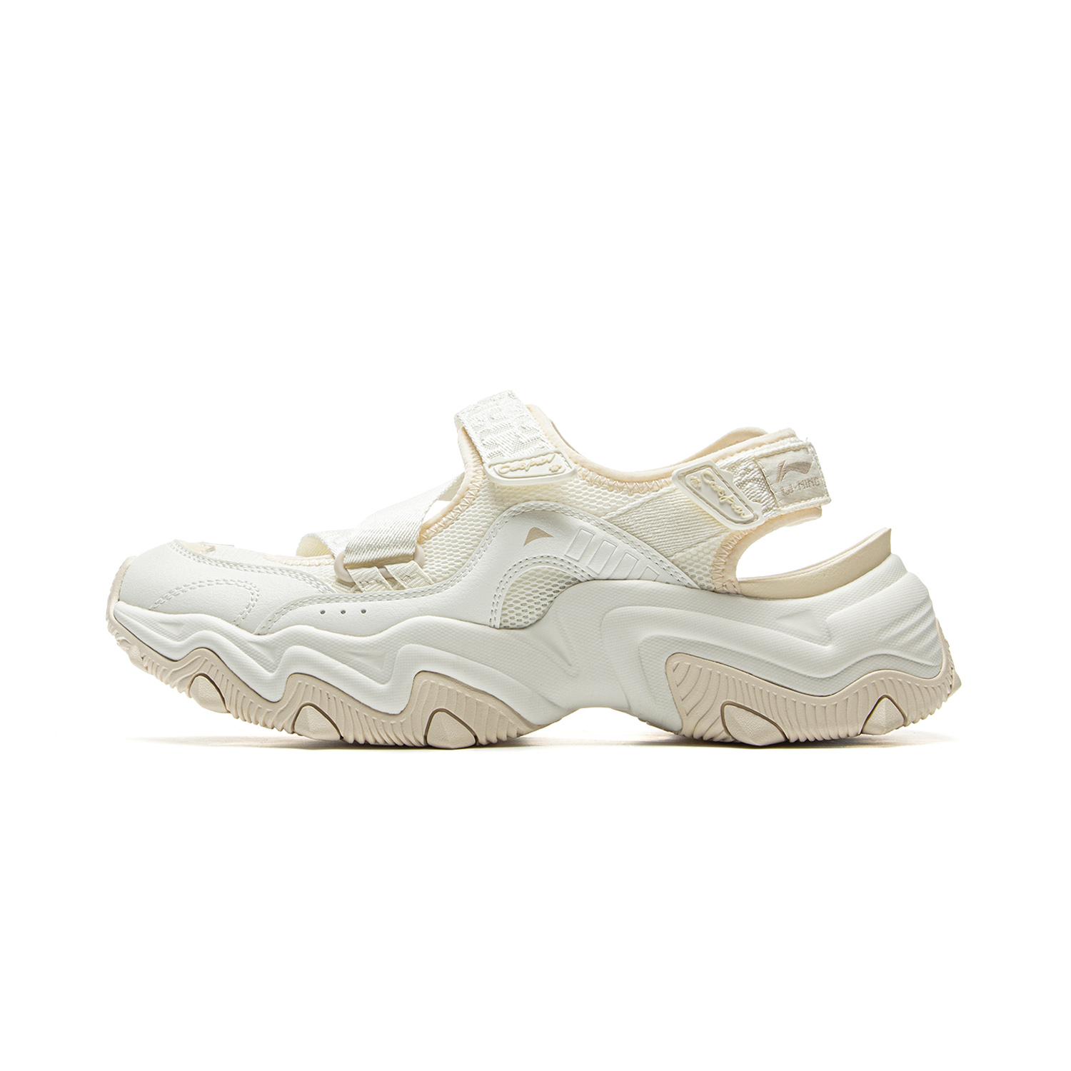 

new LiNing Cat Paw SANDAL Slip Resistant Breathable Height Increasing Abrasion Resistant River Trekking Shoes Women s Beige 38