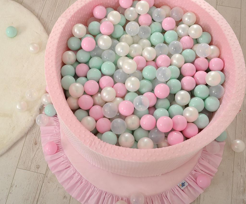 Minky dry pool H-40 cm with 200 balls - pink