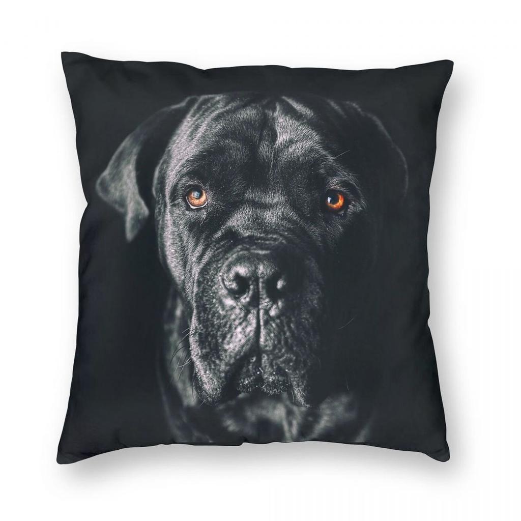 Cane Corso Italian Mastiff Square Pillowcase Polyester Linen Velvet Pattern Zip Decor Sofa Cushion Cover