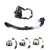 Adult Snorkel Set Wide View High Definition Tempered Glass Lens Diving Goggles and Full Dry Snorkel 