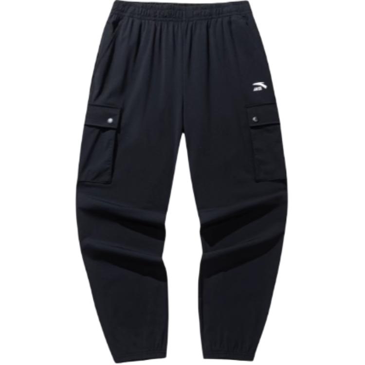 

Anta Casual Simple Lace-Up Loose Knit Sports Pants Men Bottoms Basic-Black 152528306-2 3XL
