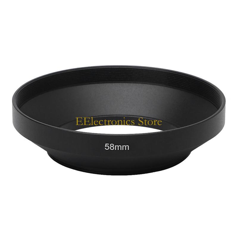 B03C 39 40.5 43 46 49 52 55 58 62 72mm Camera Metal Lens Hood Wide Angle Screw Mount Lens Hood for Digital Camera Accessory