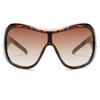 Y2K Face Mask Oversized Frame Sunglasses Women Trendy Ins Sunglasses Outdoor Fashion One-piece Sports Sunglasses