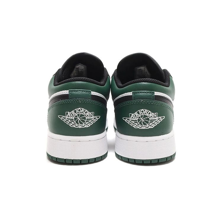 Zapatillas Air Jordan 1 Low GS Green Toe para Niños Verde Noble Polen Blanco 553560-371