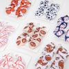 2Pcs/Set Cute Football Softball Baseball Football Bow Hair Clip for Baby Girl Fully Covered Non Slip Ribbon Hair Pins