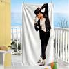 Michael Jackson Strandtuch Superweiche Mikrofaser Schnelltrocknendes Gewebe Bequem Leicht Geeignet für Schwimmen, Fitnessstudio, Camping, Yoga Urlaub