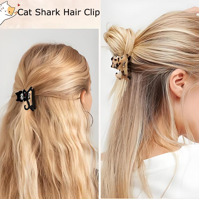 1PC Shark Clip Adorn Hair Clip Cute Acetic Acid Multicolored Headband Personality Hair Accessory Exquisite Girlish Heart