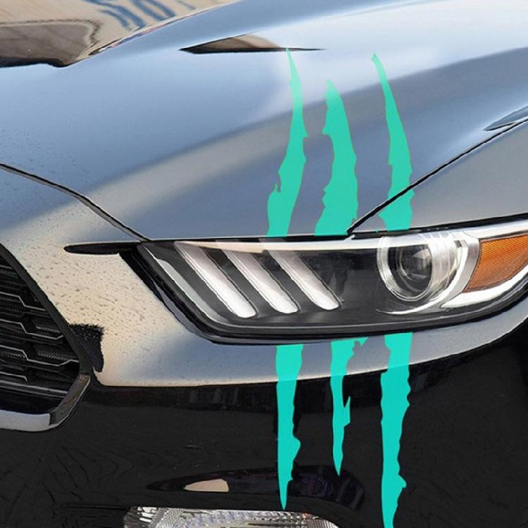 Motorcycle Sticker Decorative Monster Skull Claw Scratch Stripe Marks Decal