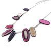 NOA [J2157] - Collier Créateur 'Coloriage' rose violet