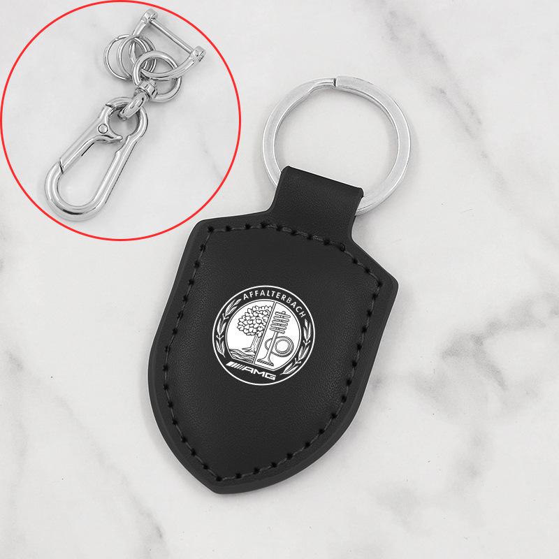 Sleek Carbon Fiber Leather Keychain for Mercedes-Benz V-Class V300L & Vito V260