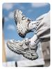 Men's Light Luxury Mesh Sports Shoes: Non-Slip, Breathable, Thick Sole, Height-Increasing, Autumn/Winter Casual Running Dad Shoes.