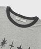 KIIMUIR [Crop] Flashmove Ringer Crop Short Sleeve T-Shirt_Melange Gray