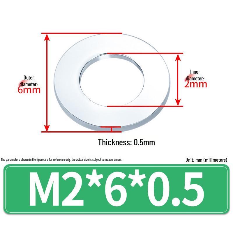 Extra Large Galvanized Metal Flat Washer (Sizes M1.6-M14)