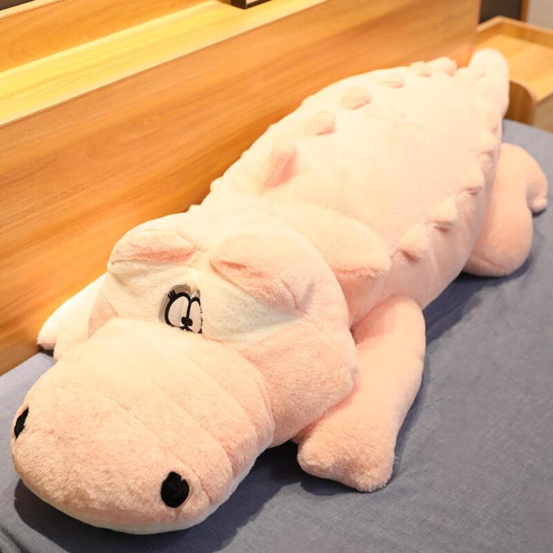 Big Size Crocodile Lying Section Plush Pillow Mat Plush Crocodile Soft Stuffed Animal Toy Cartoon Plush Dolls Gift