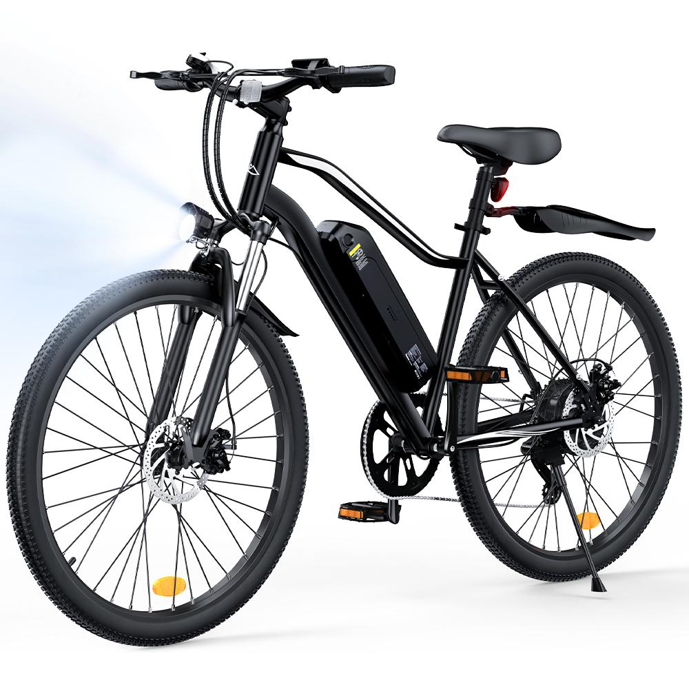 EB3S Electric Bike 250W 13.5Ah 26'' E-Bike Front Suspension Dual Disc Brakes Voltix APP 5-Speed 6-25KM/H Adult Electric Bicycle