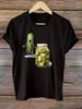 2026 Casual Y2k Crew Neck Short Sleeved Tops Soft  Graphic Print T-Shirt Playful Pickle Cucumber Design Summer Tee  Ladies