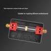Mobile Phone Repair Fixture: Dual-Axis IC Glue Removal Clamp, Heat-Resistant BGA Chip and Circuit Board Holder.