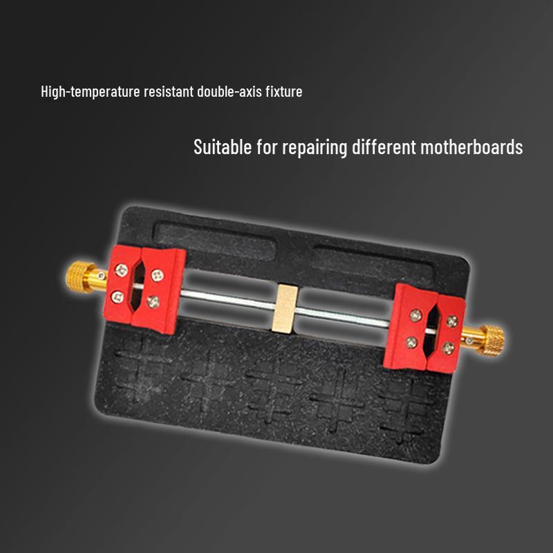 Mobile Phone Repair Fixture: Dual-Axis IC Glue Removal Clamp, Heat-Resistant BGA Chip and Circuit Board Holder.