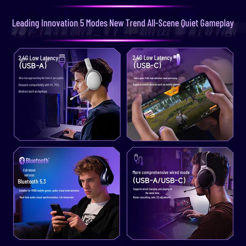 Siberia DM01MAX Multi-Mode Wireless Gaming Headset