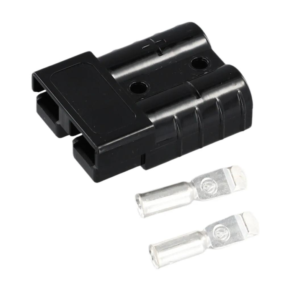2 Stück Für Anderson Steckverbinder Stecker Mit Staubschutz 50A 600V Batterie Schnellverbindung Stromverbinder Klemme Elektrowerkzeug Zubehör