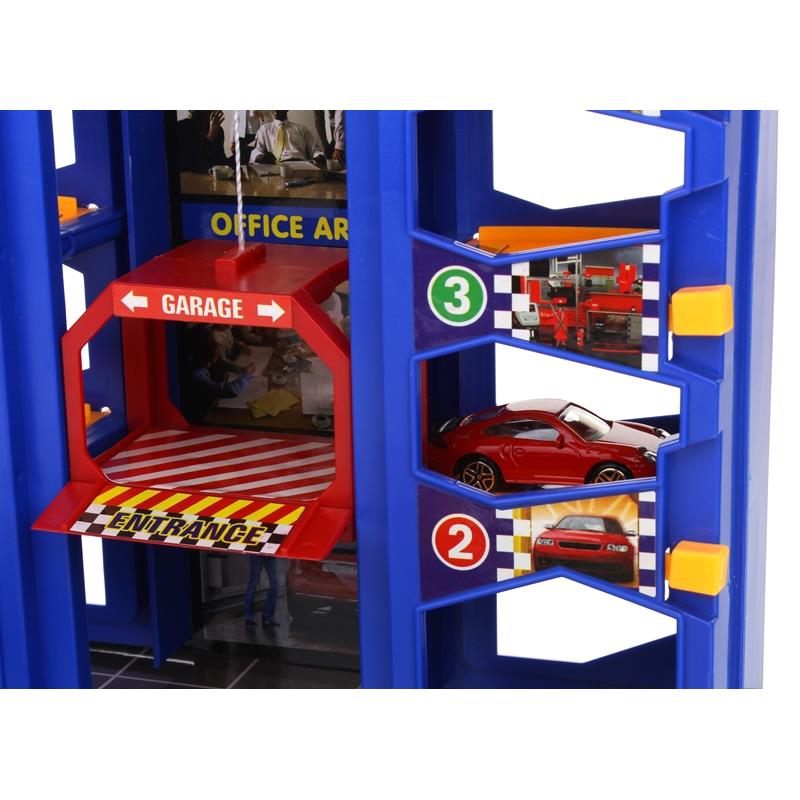 Parking Multi-storey Car Garage Elevator Helicopter Set of 3 Cars