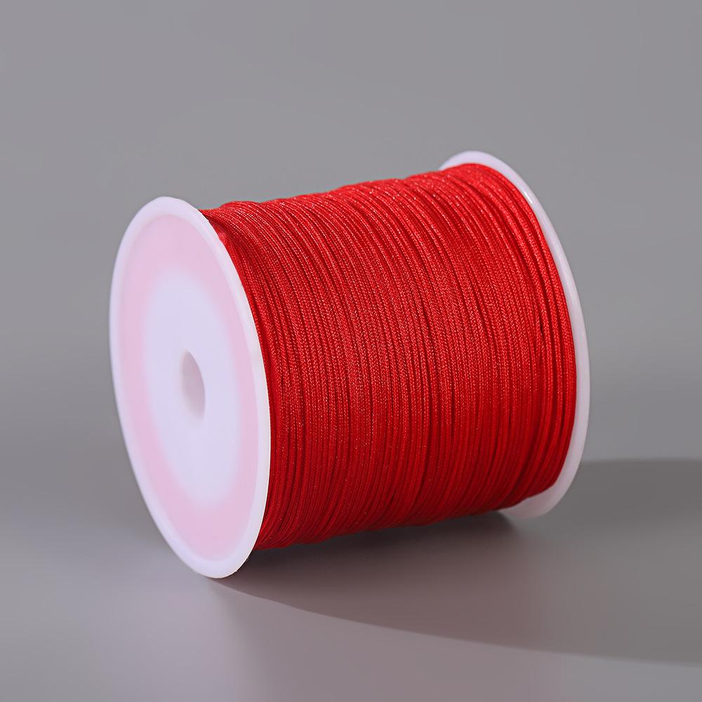 Handmade No. 72 Jade Thread - 0.8mm Wear-Resistant String for Jewelry Crafting, Hand Rope, Bracelets, DIY Necklaces, 50m
