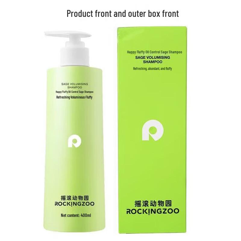 Rock & Roll Zoo Salvia Schampo för Fluffigt Oljekontroll